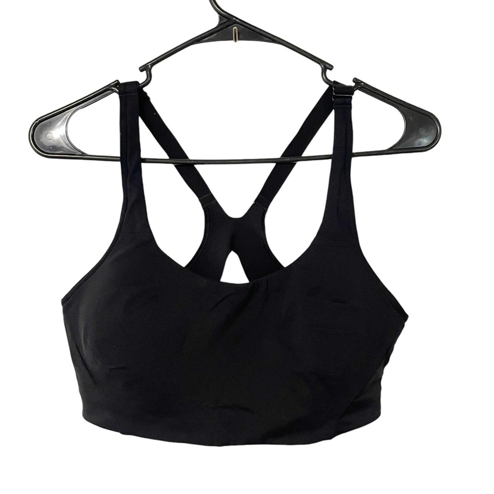 Lululemon Size 36C Black Athletic Seamless Sports Bra